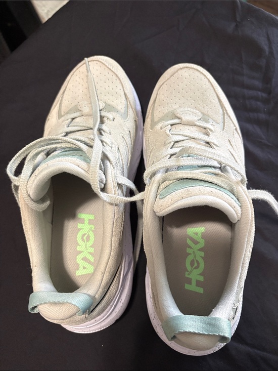 Hoka Shoes - Hoka Women's Sneakers in Light Sage with Mint Accents